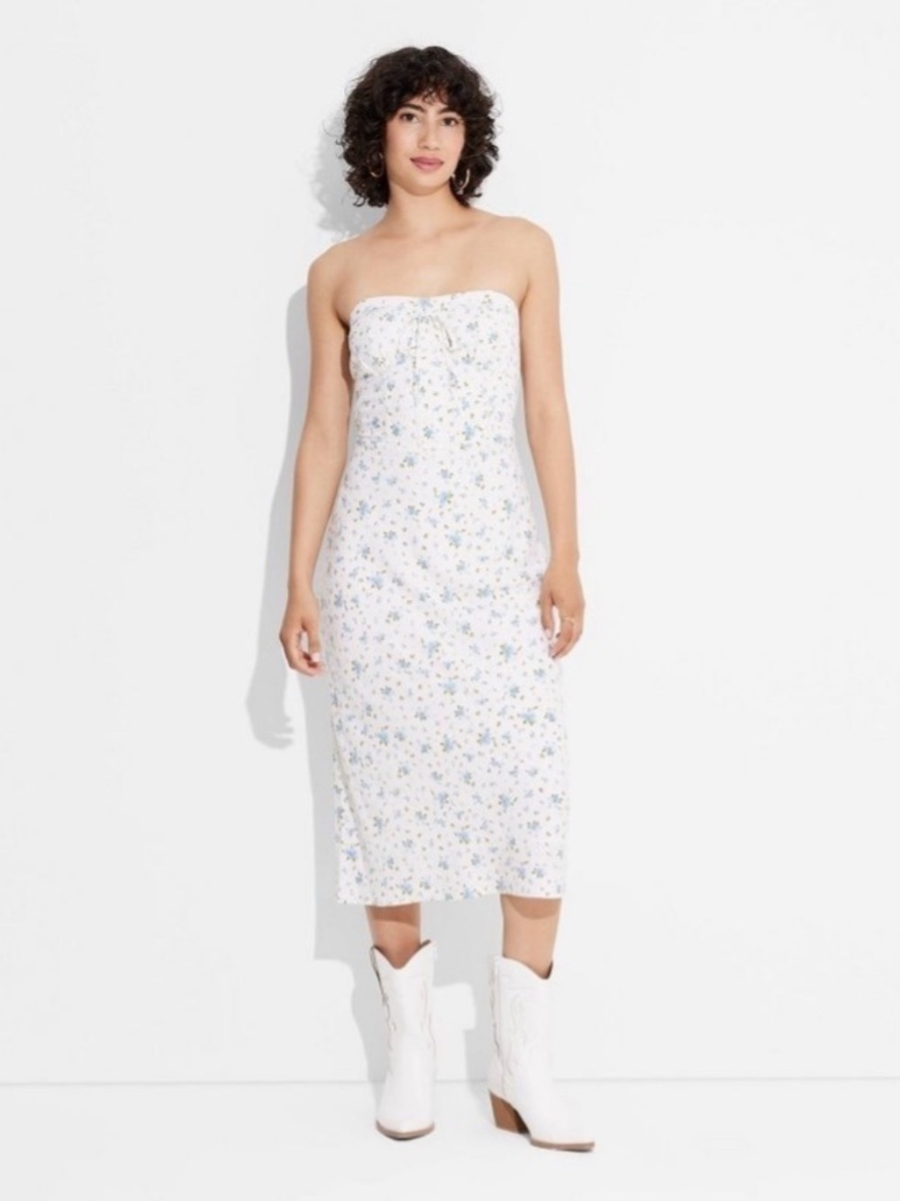 Wild Fable Tube Corset Bodycon Dress Floral